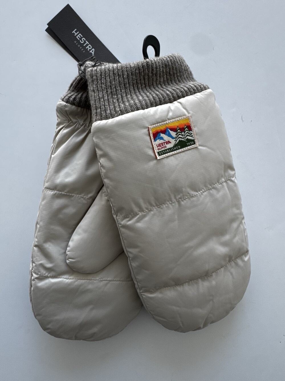 HESTRA - Otra Mittens - Natural Beige Size 10 Primaloft